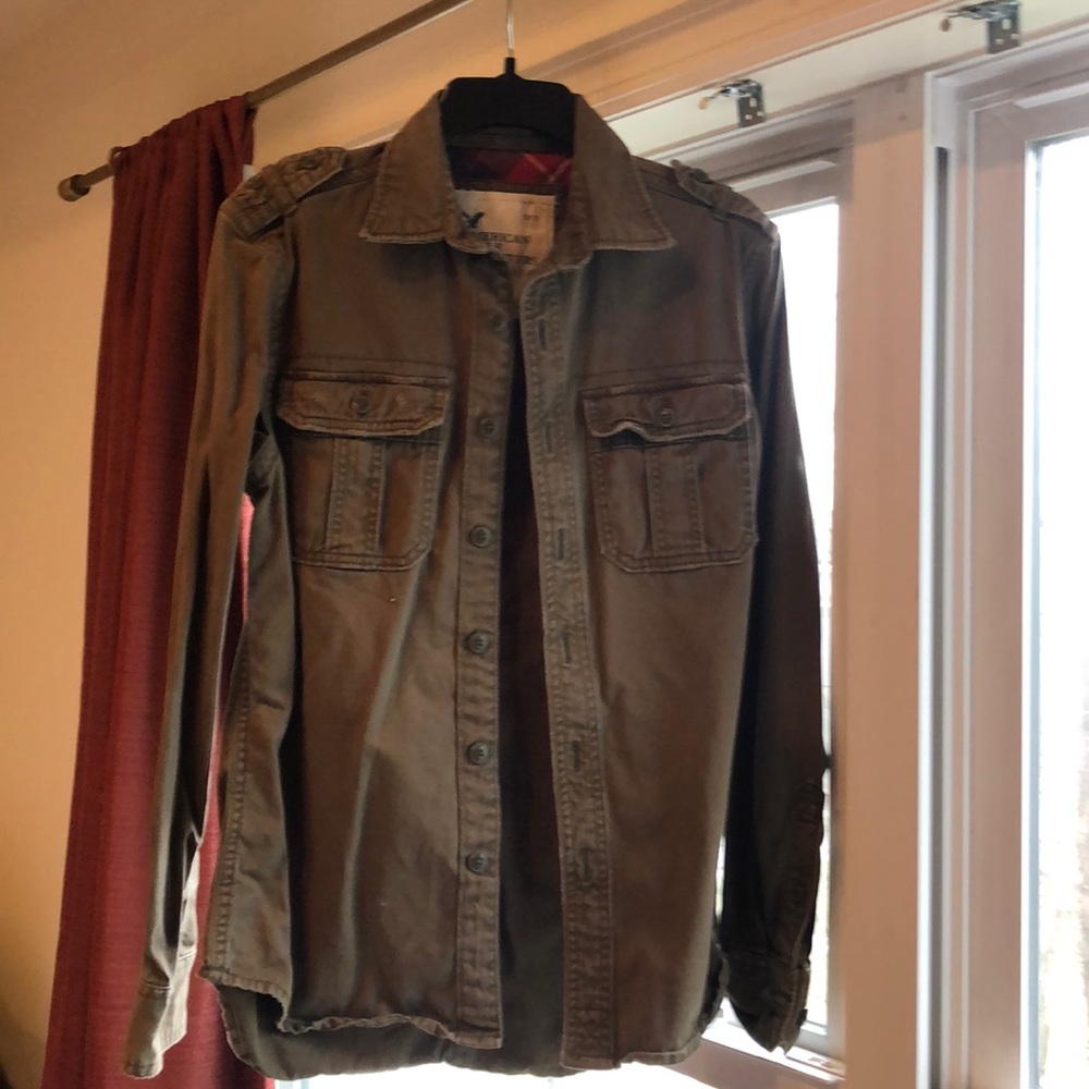 Heavy weight button down shirt